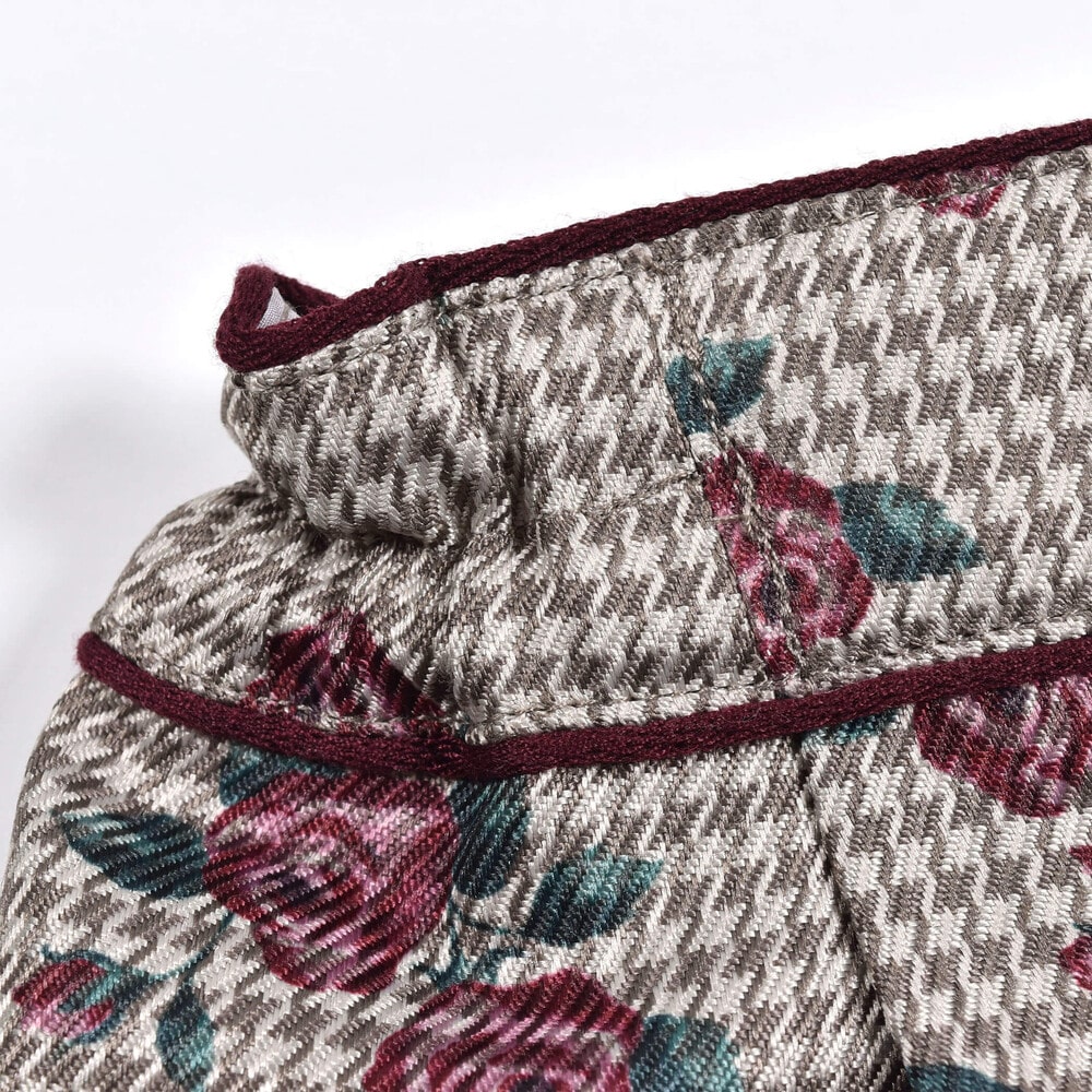 お揃い 】 千鳥 チェック ローズ プリント キュロット パンツ (90