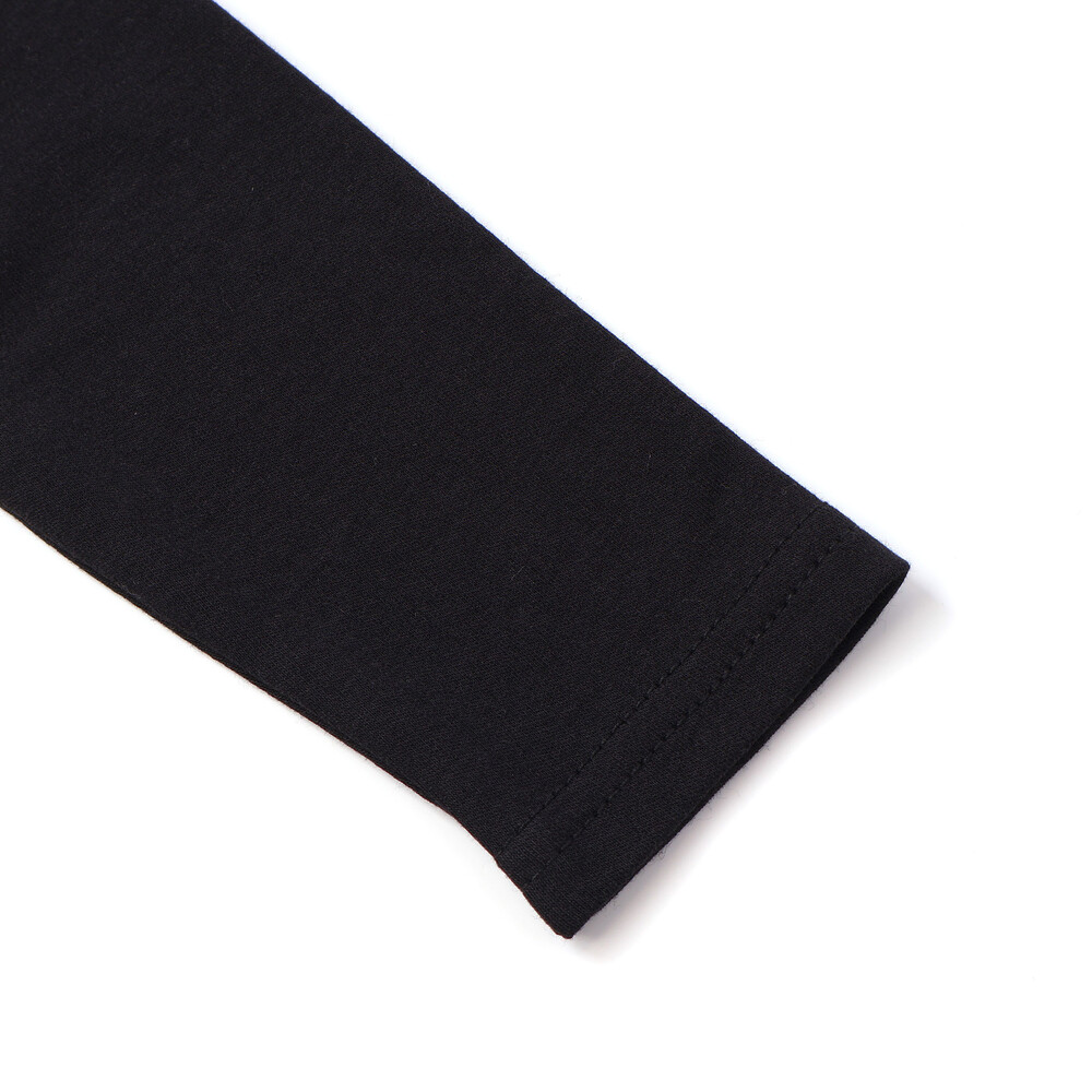 スキンケアスムースハイネック長袖Tシャツ(90~150cm) ブラック 90cm
