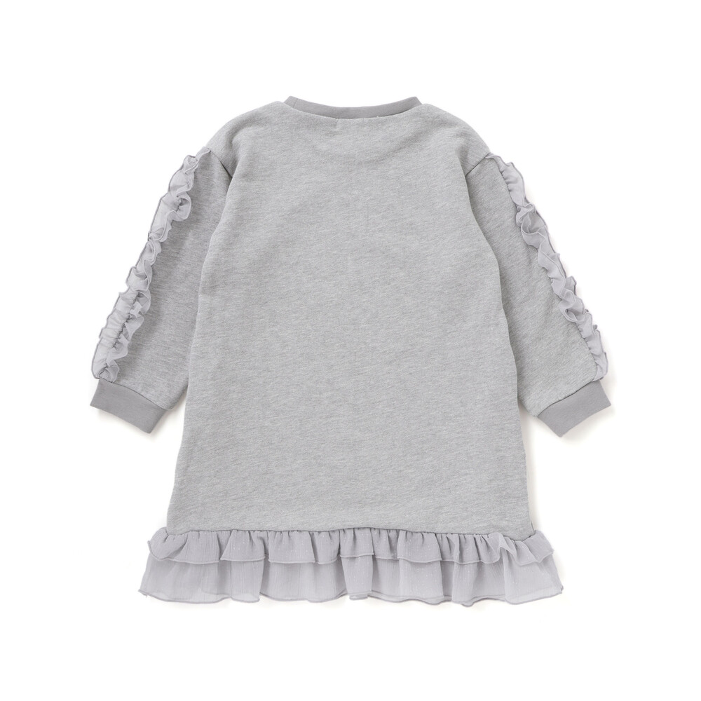 【限定商品】裏毛チュールフリルワンピース(95~150cm) ピンク 100cm