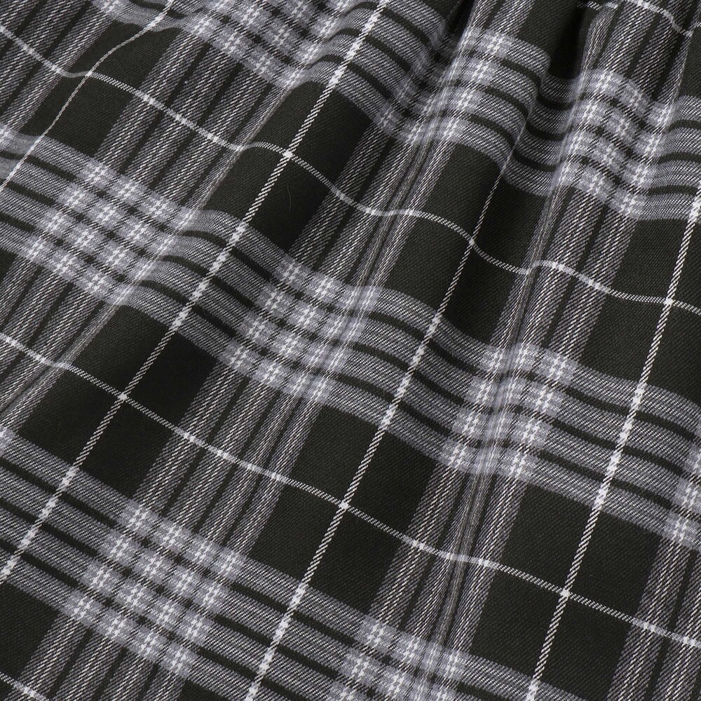 【限定商品】ポンチチェックドッキングワンピース(95~150cm) レッド系 95cm