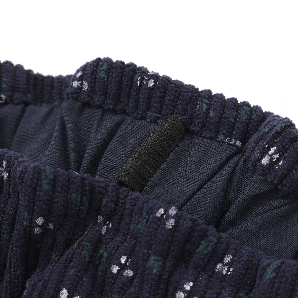 【限定商品】コールテン花柄&粒柄キュロット(95~150cm) ブラック系 95cm
