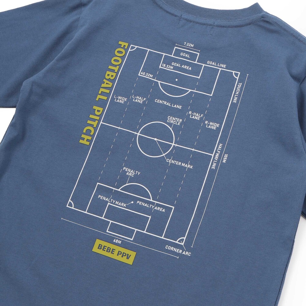 【限定商品】サッカーバックプリントロングTシャツ(95~160cm) ホワイト 95cm