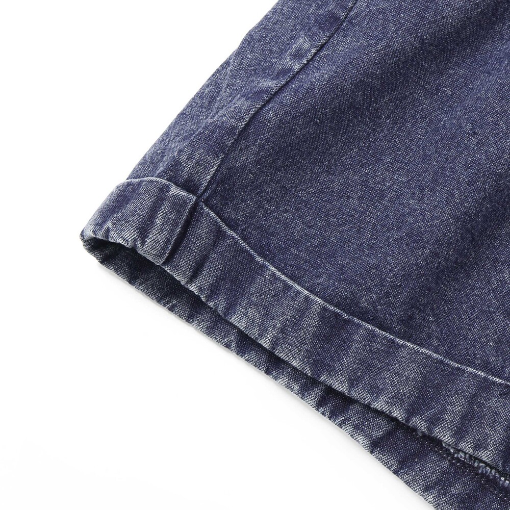 バンダナ付きデニムショートパンツ(130~160cm) ネイビー 130cm