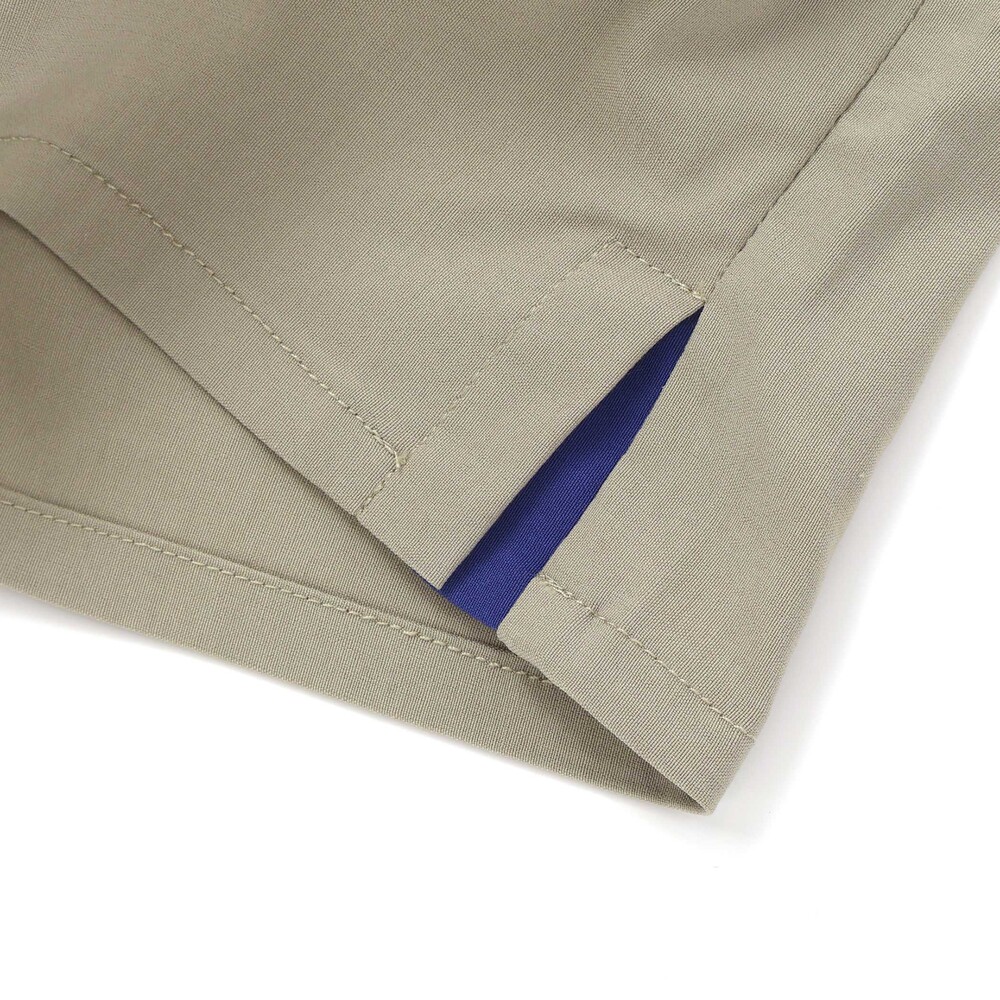 5分丈 配色スリットパンツ(110~160cm) ベージュ 110cm