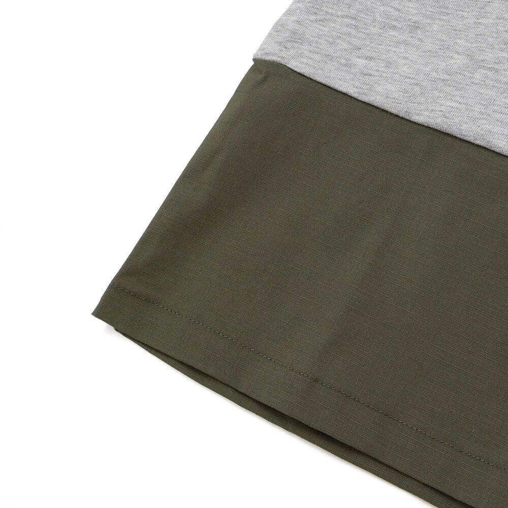 リップストップ切替カレッジロゴTシャツ(100~160cm) グレー 100cm