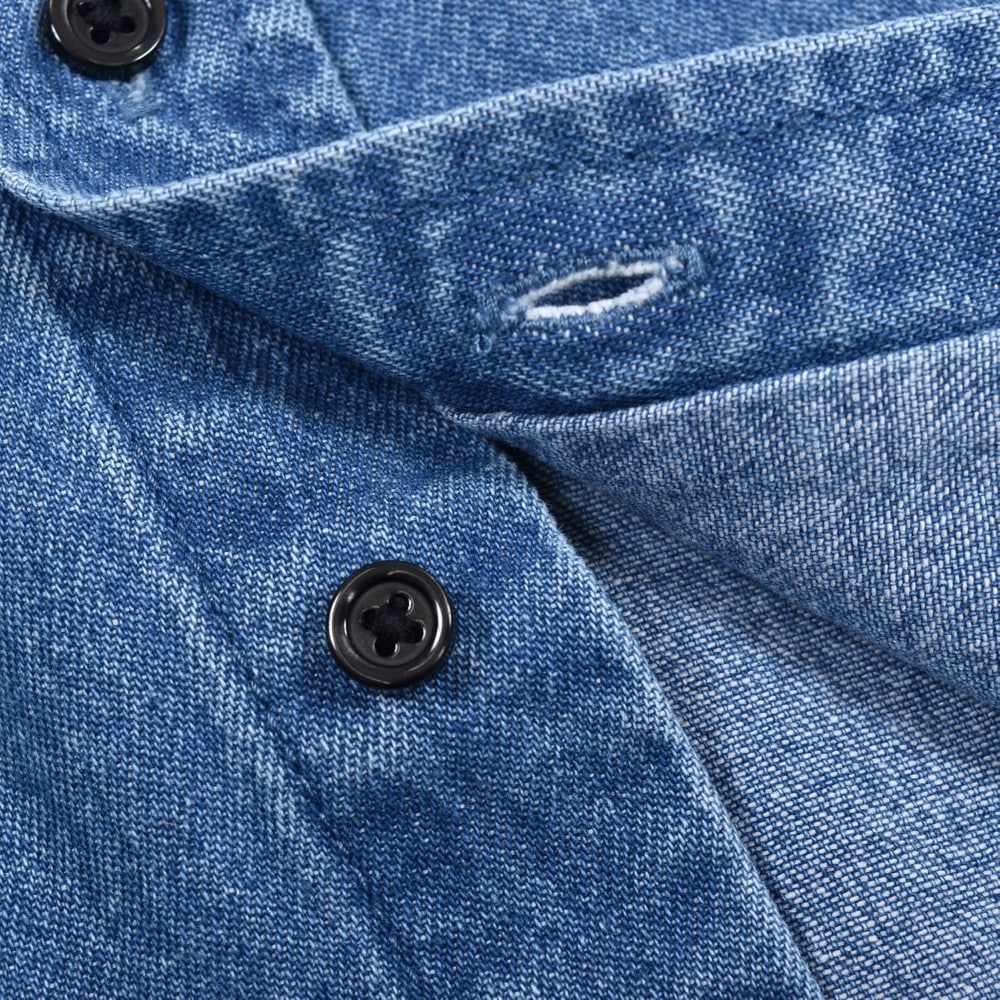 CPOシルエット デニムシャツ(120~160cm) ネイビー 160cm