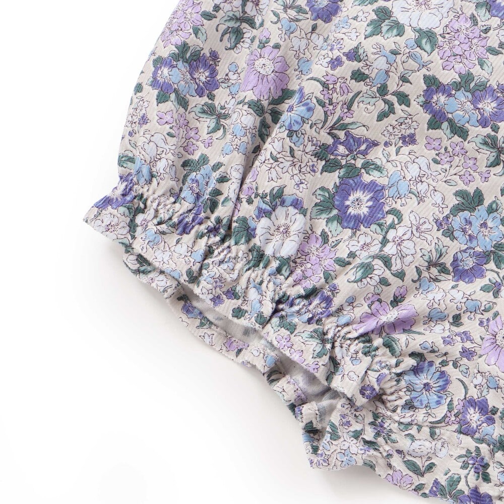 【お揃い】【日本製】リバティ(Clare Rich)シャツコールワンピース+ブルマ付きベビー(70~90cm) ピンク系 S