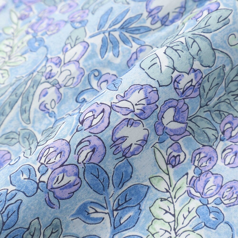 【日本製】【お揃い】リバティ(SweetPeaLeaf)プリントタナローンスムース切り替えワンピース(90~140cm) ピンク系 90cm