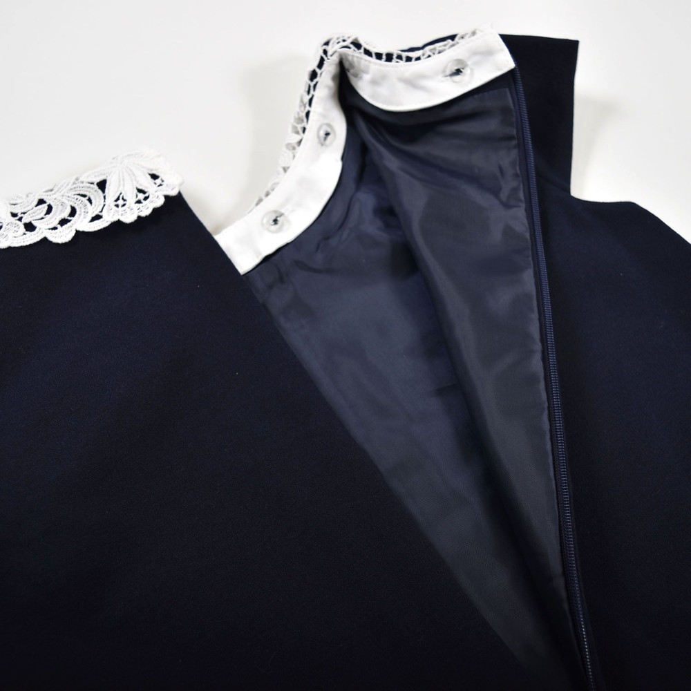 フォーマル ポンチ 襟レース 台形 ジャンパースカート ワンピース (90~140cm) グレー 110cm