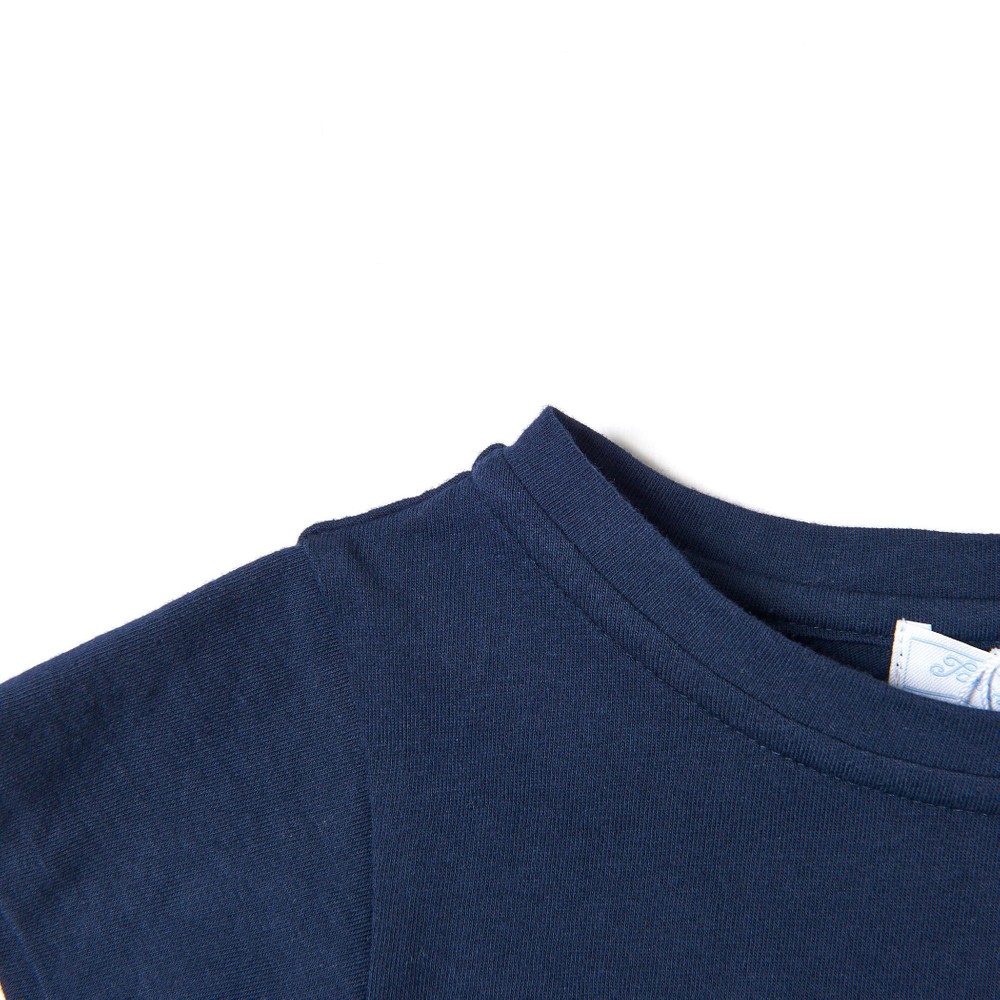 TCロゴ グリッター プリント 半袖 Tシャツ (90~140cm) ネイビー 90cm