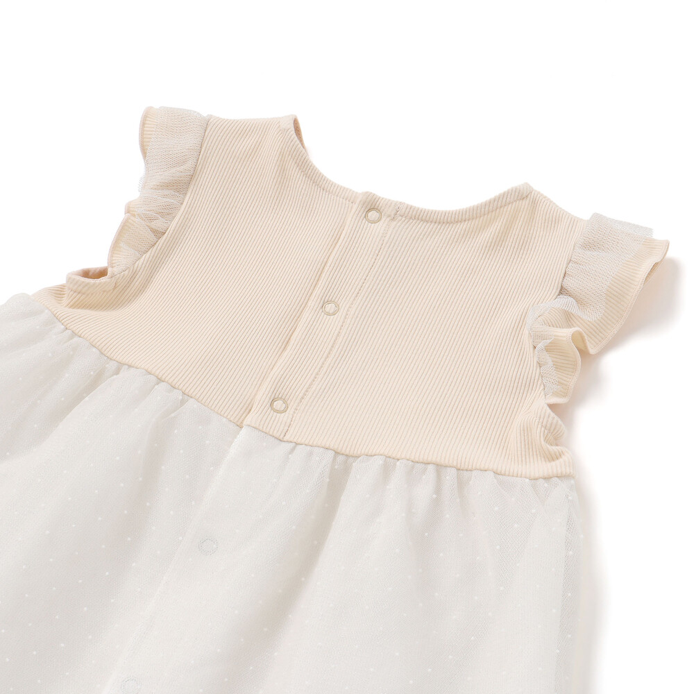 テレコドットラメチュールチュニック(70~90cm) ベージュ ワンサイズ