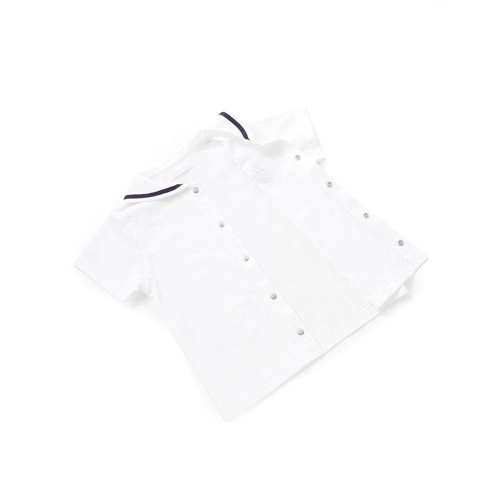 【お揃い】天竺マリンブラウスベビー(70~90cm) ホワイト S(70-80cm)