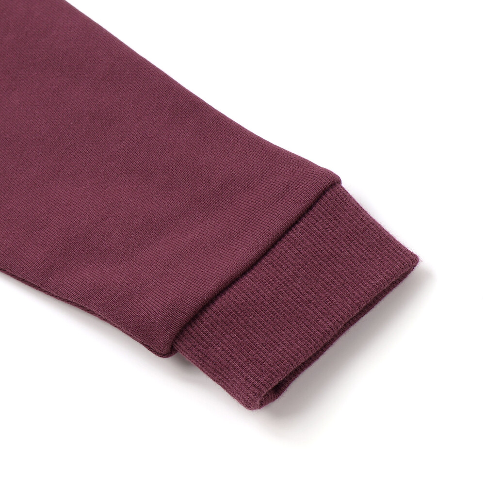 裏毛起毛リボン付きトレーナー(80~130cm) ボルドー 80cm