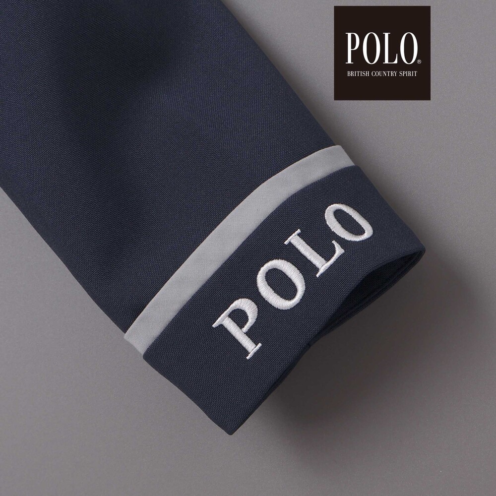 【POLO BCS(ポロ・ビーシーエス)×SLAP SLIPコラボ】袖切り替えジャケット+襟リボン付きチェックワンピース(110~130cm) ベージュ系 110cm