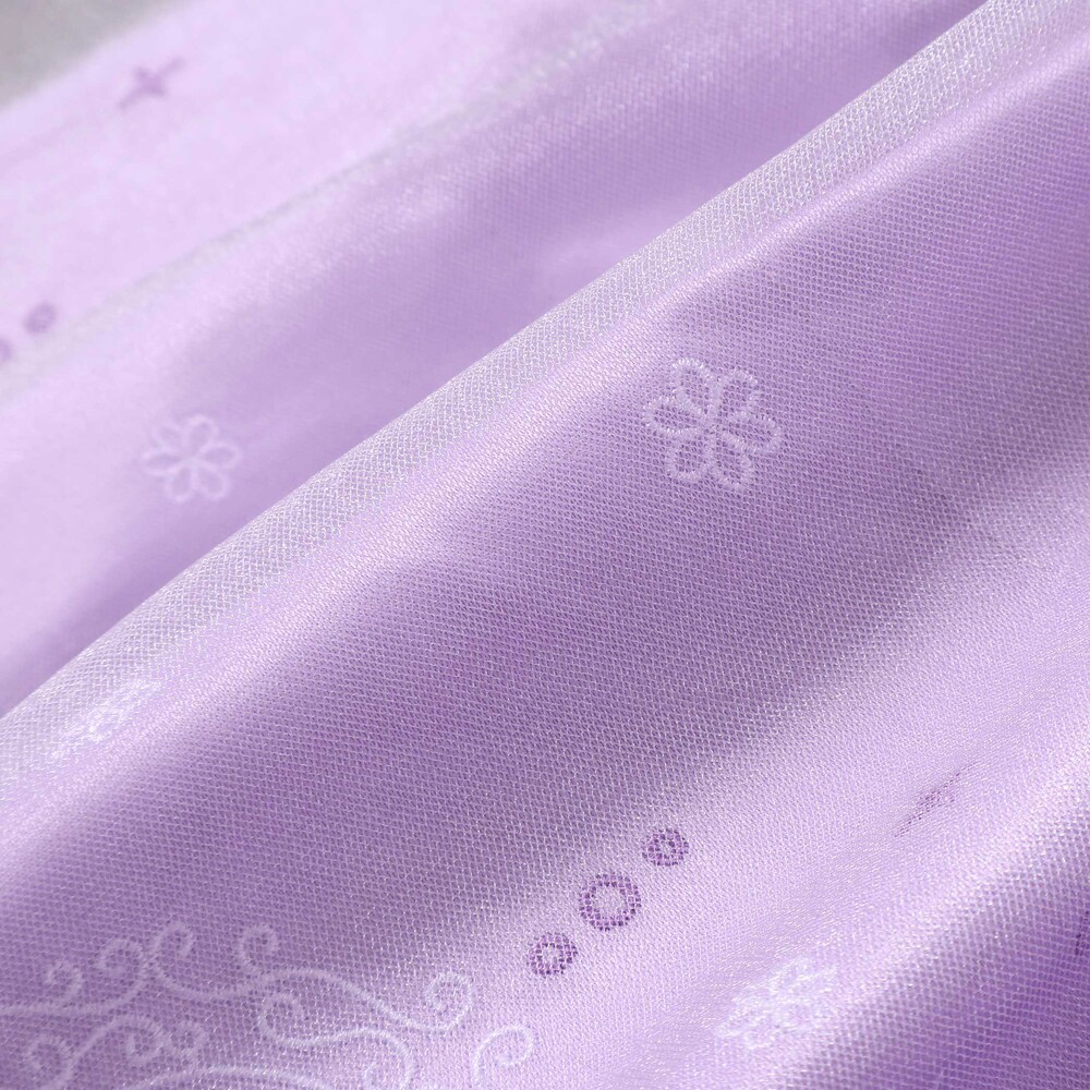 花レースフェミニンモチーフ刺しゅう裾スカラップジャンパースカート(110~130cm) パープル 110cm