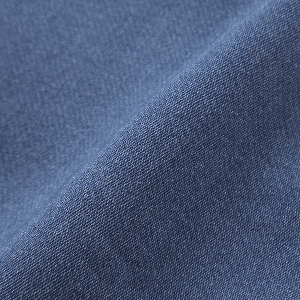 恐竜ロゴ刺しゅうデニム風ニットスタジャン(90~130cm) ブルー 90cm