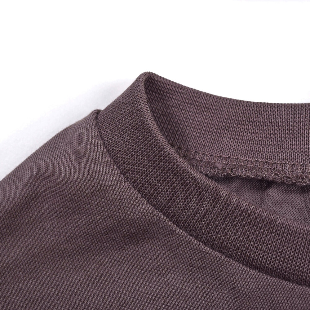 色 柄 バリエーション 長袖 Tシャツ (80~130cm) ブラウン 100cm