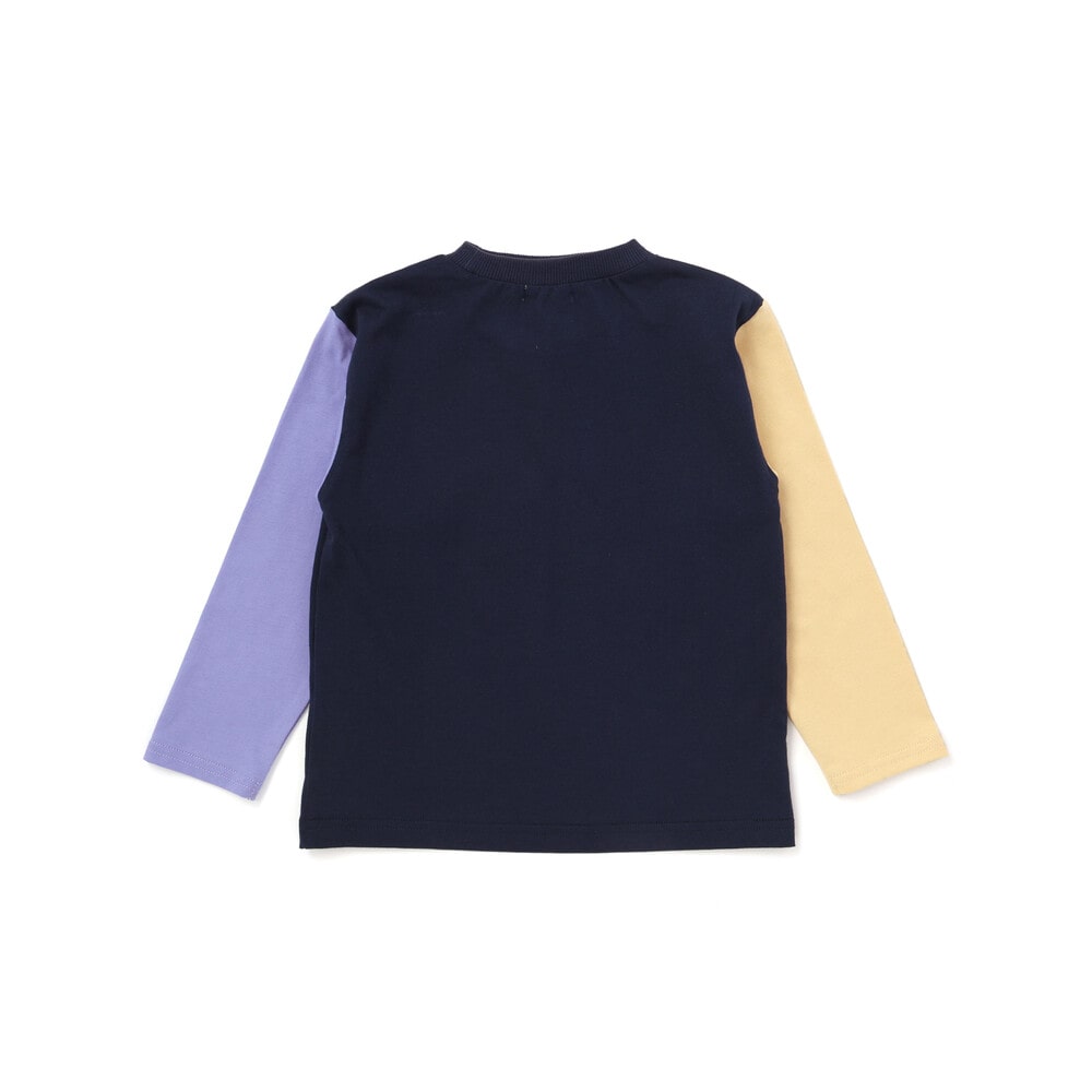【パウ・パトロール×SLAPSLIP】無地&袖切り替えプリント長袖Tシャツ(90~130cm) ピンク 90cm