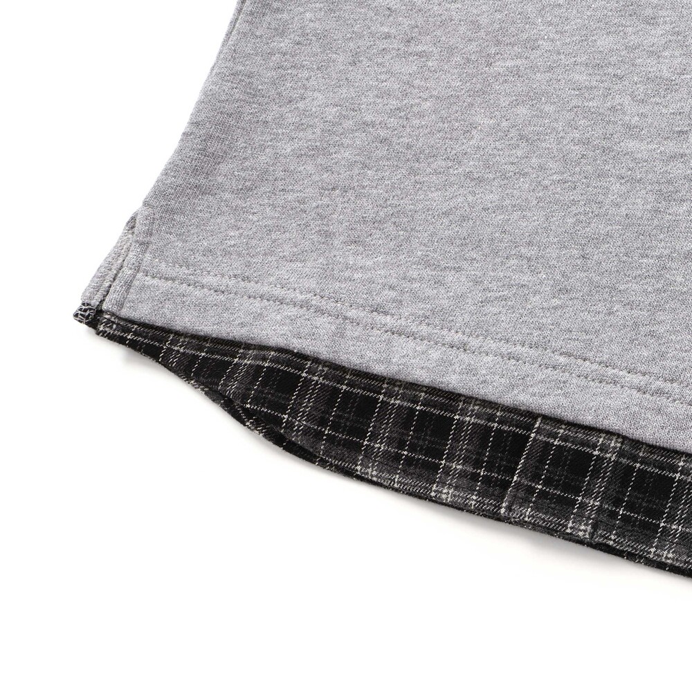 AIRパッチロゴレイヤード風トレーナー(80~160cm) グレー 80cm