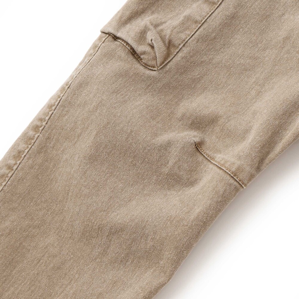 バレルレッグツイルカーゴロングパンツ(90~150cm) ブラウン 90cm