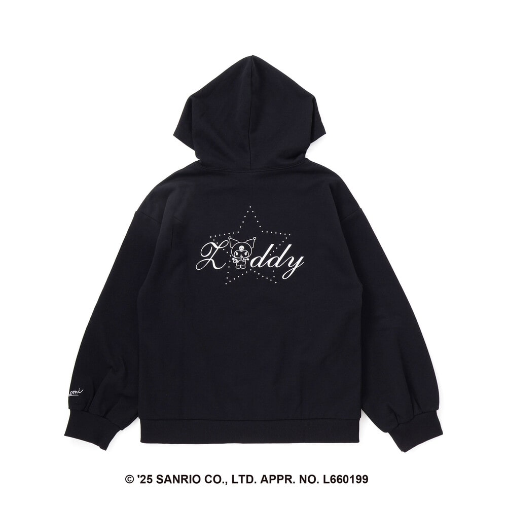 【クロミ】ロゴプリント刺しゅうフーディ(130~160cm) オフホワイト 130cm