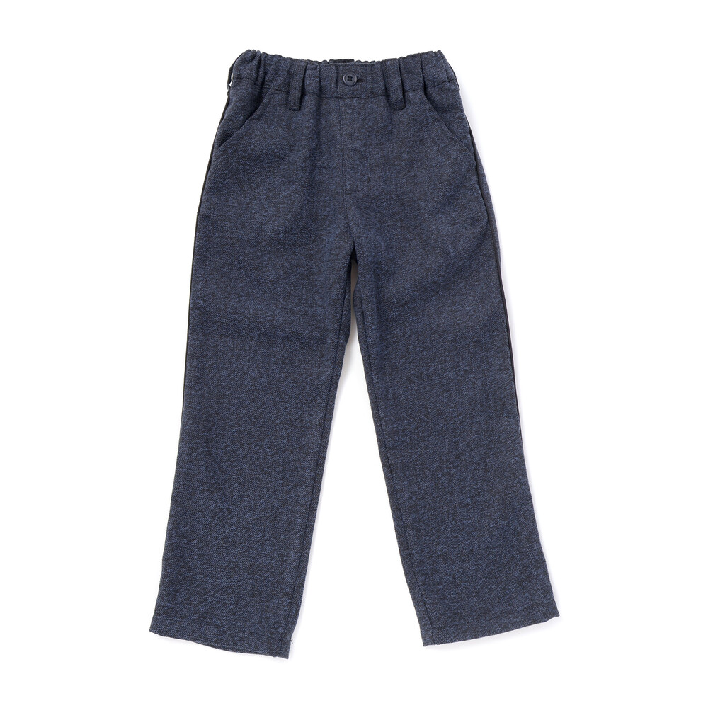 ヘリンボーンパイピングロングパンツ(95~160cm) グレー系 95cm