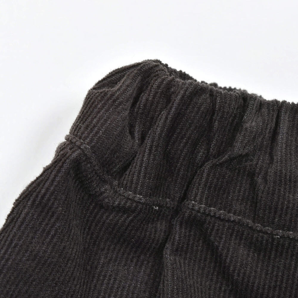 【お揃い】シャツコールフリルコットンキュロットパンツ(90~110cm) グレー 110cm