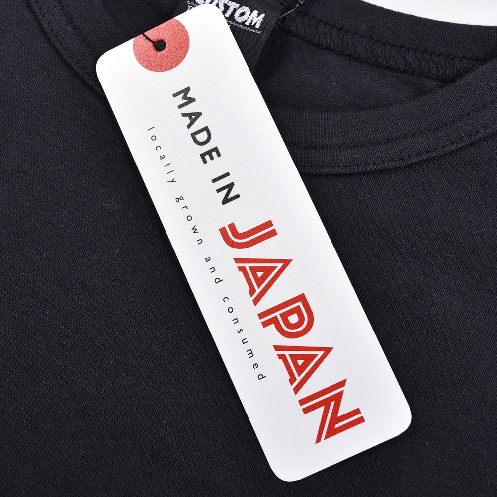 日本製 コットン Tシャツ(120cm~160cm) ブラック 120cm