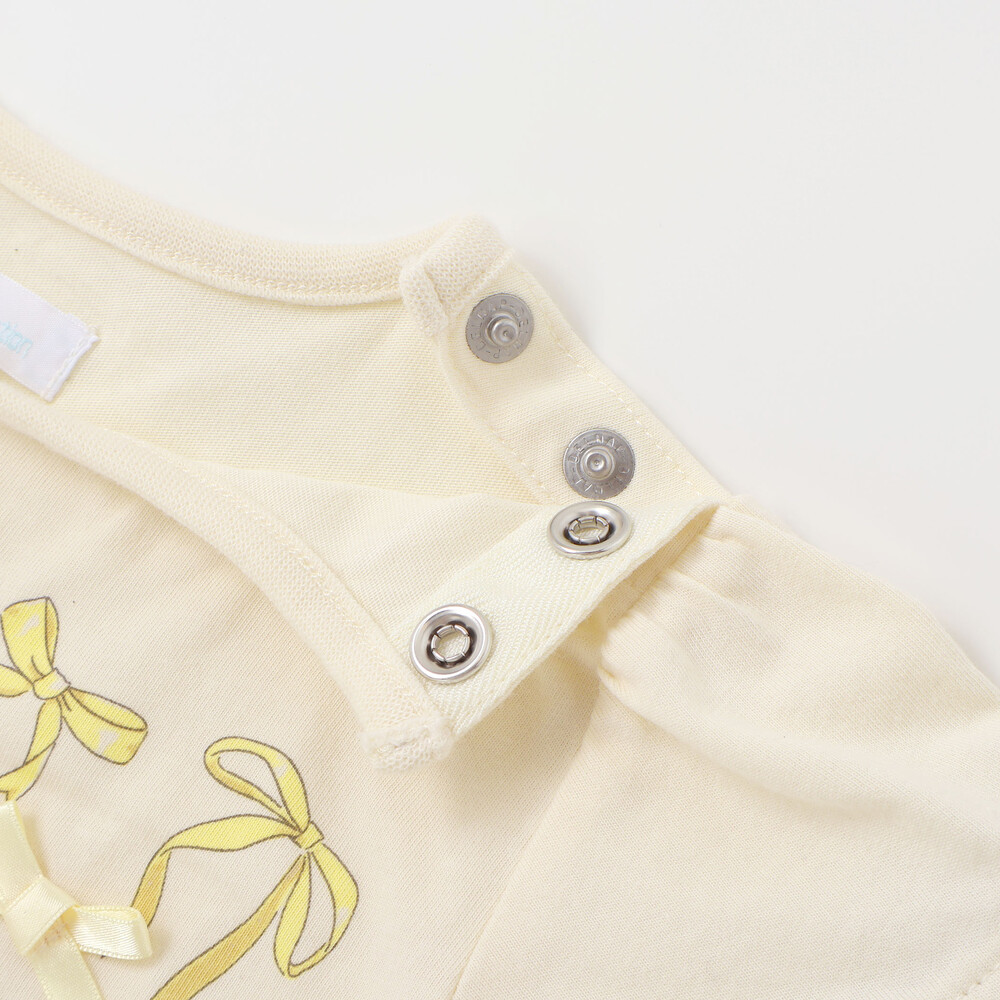 天竺半袖Tシャツ&花柄プリントブルマセット(70~90cm) ピンク系 S(70-80cm)