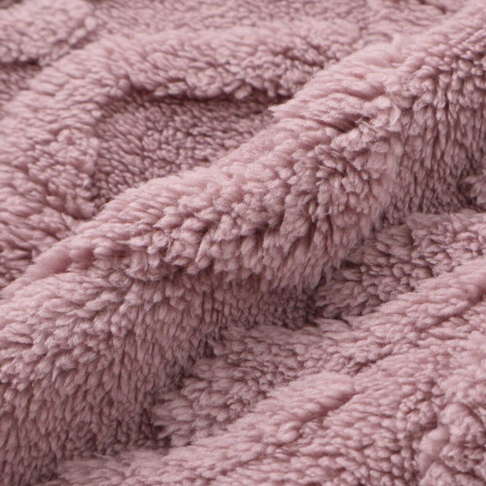 【お揃い】ケーブルボアxタータンチェックワンピース(80~130cm) オフホワイト 80cm