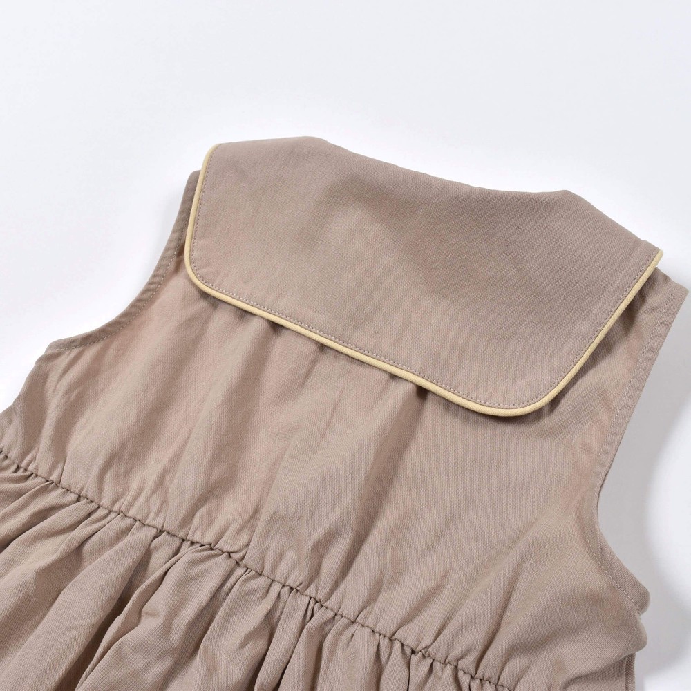 布帛 セーラーワンピース (80~130cm) ブルー 100cm