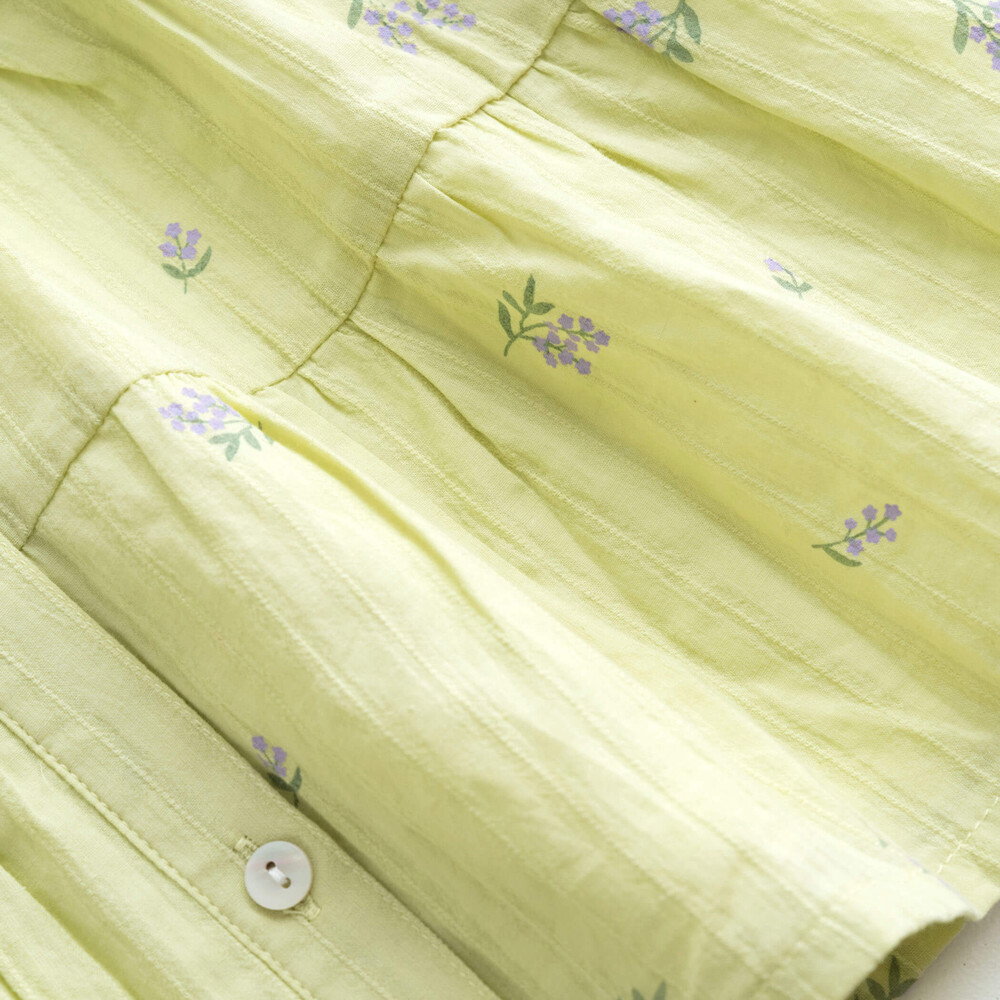 チューリップ ラベンダー ドビー ワンピース (90~130cm) ホワイト系 110cm