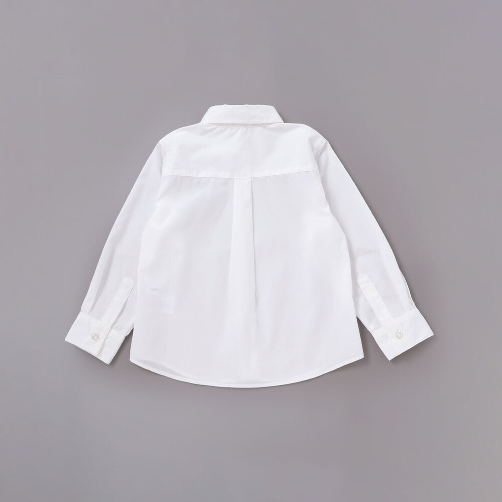 【POLO BCS(ポロ・ビーシーエス)×SLAP SLIPコラボ】無地チェックスーツ+シャツ3点セット(110~130cm) ネイビー 110cm