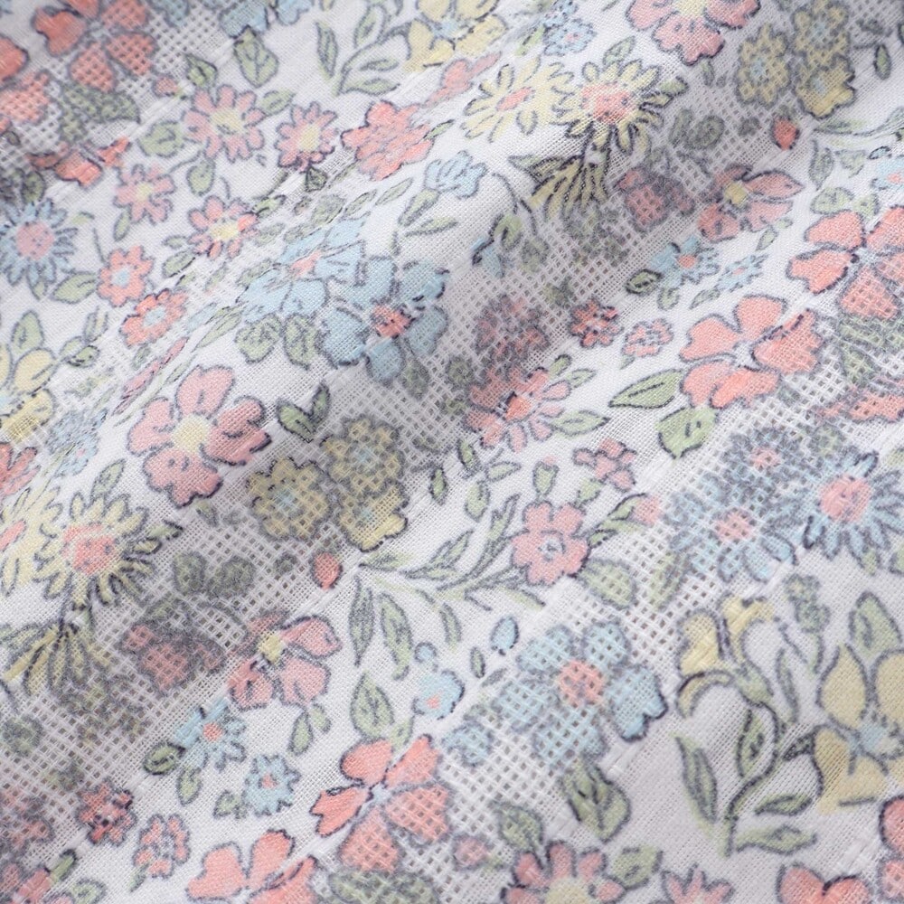 花柄チュニック+ショーパンセットアップ(80~130cm) イエロー系 80cm