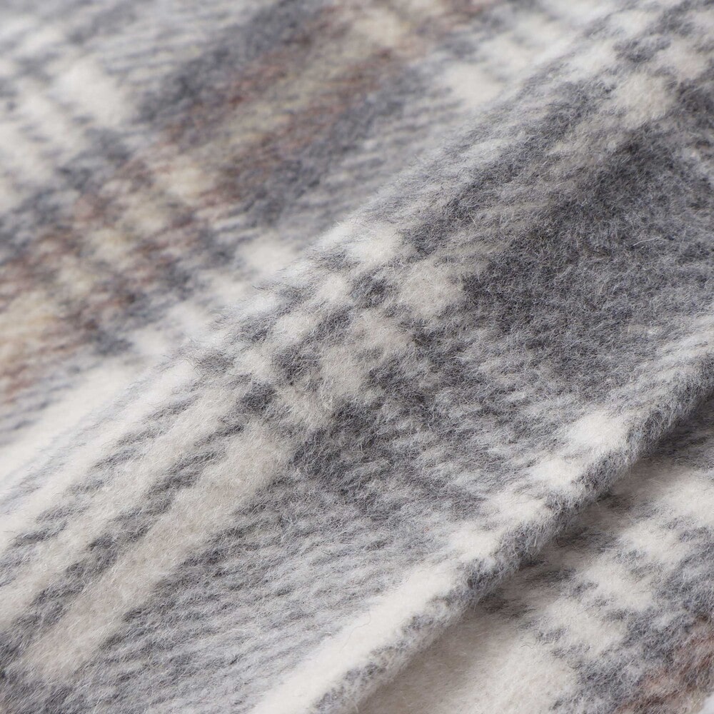 【お揃い】襟付きタックスカートチェックジャンパースカート(90~130cm) ボルドー×ネイビー系 90cm