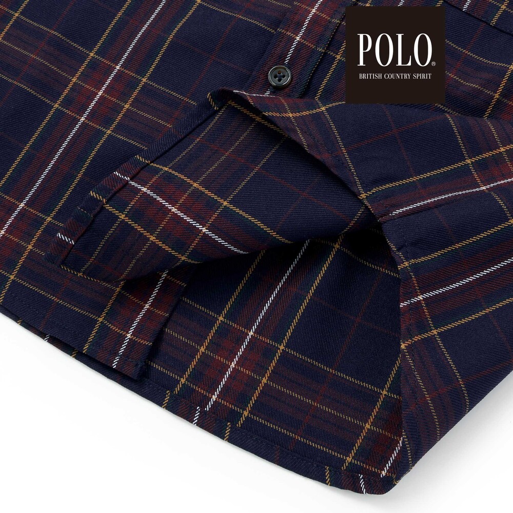【POLO BCS(ポロ・ビーシーエス)×SLAP SLIP】切り替えシャツ(80~130cm) ベージュ系 80cm