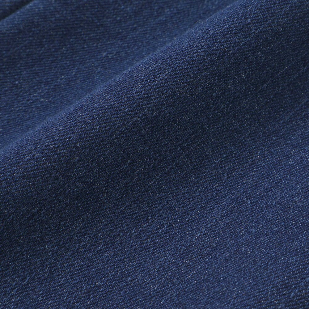 【お揃い】モコモコ裾ボアデニムボンディングパンツ(90~130cm) ブルー 90cm