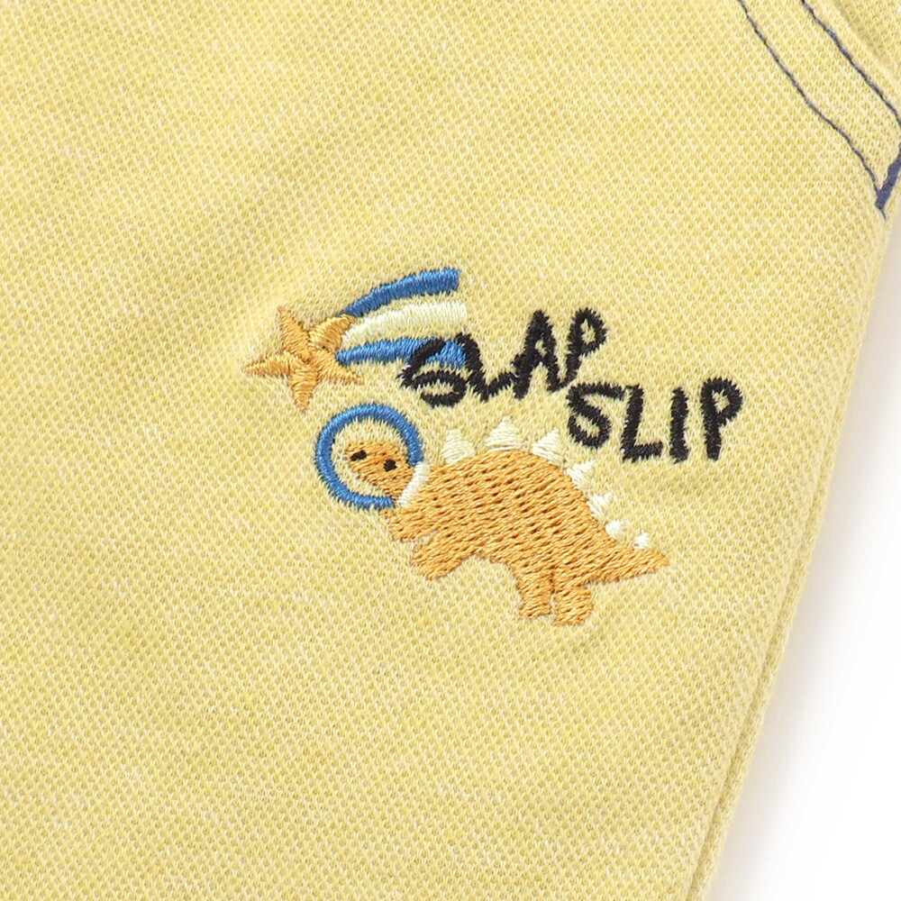 裾折り返し7分丈ツイルパンツ(80~120cm) ブルー 80cm