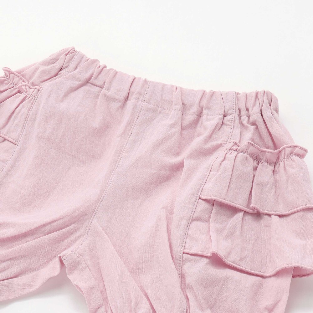 肩フリルワンピース+ブルマ付きセットアップベビー(70~80cm) ホワイト ワンサイズ