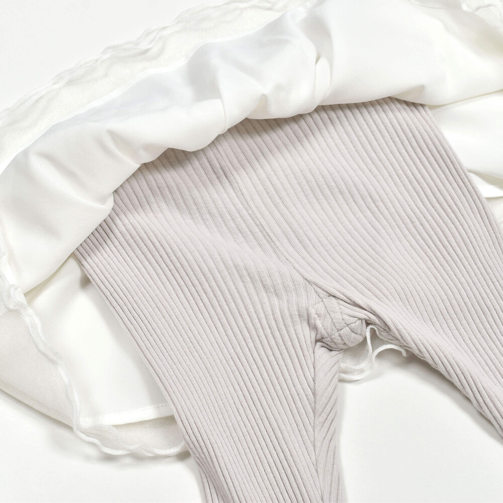 キラキララメチュールスカッツベビー(70~80cm) オフホワイト ワンサイズ(70-80cm)