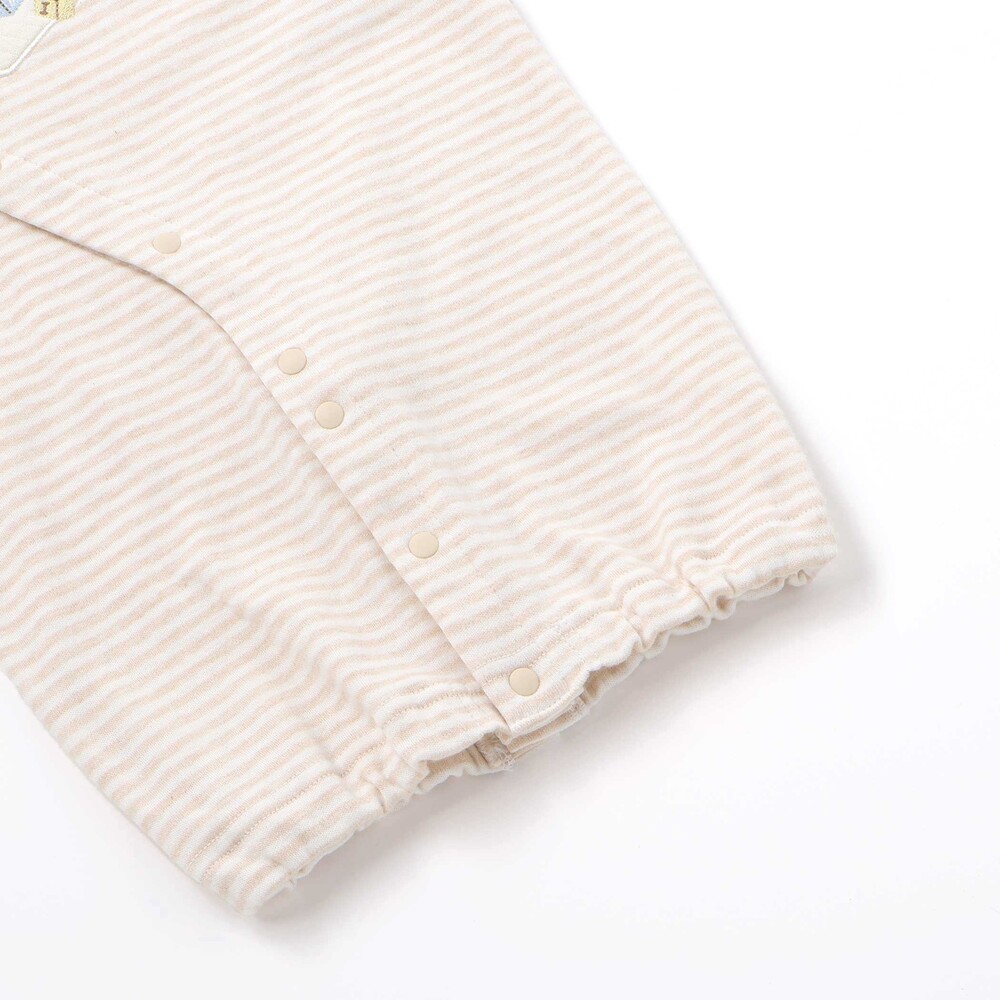 アニマルクマウサギ恐竜お星さまパッチ2WAYオールベビー(50~70cm) ピンク ワンサイズ(50-70cm)