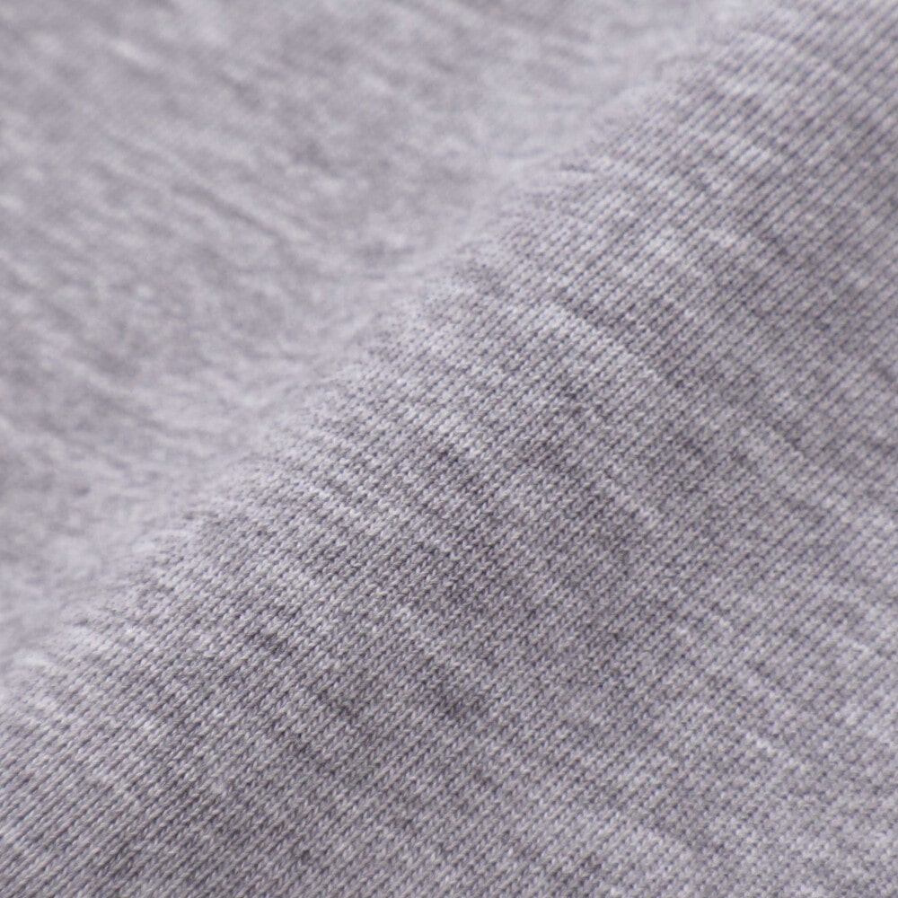 ミニ裏毛ハーフジップロゴ刺しゅうポロシャツ(110~150cm) グレー 110cm