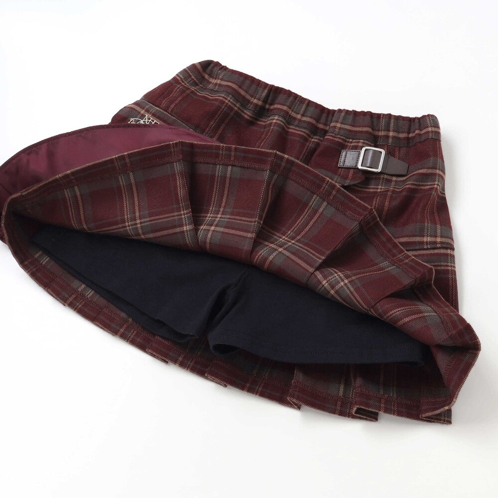 レイヤードプリーツスカパン(110~150cm) ネイビー 110cm