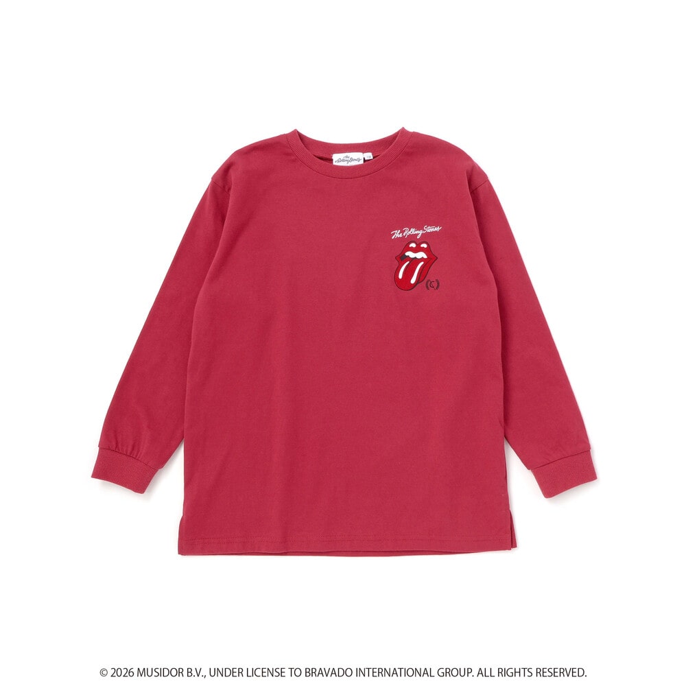 【ザ・ローリング・ストーンズxNEXCHIC】天竺フロッキープリントTシャツ(110~150cm) ホワイト 110cm