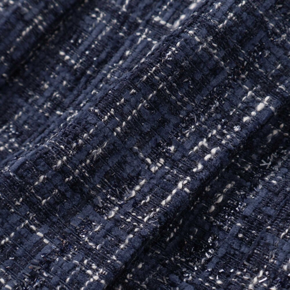 【お揃い】エタンセルラメツイードプリーツジャンパースカート(100~150cm) レッド系 100cm