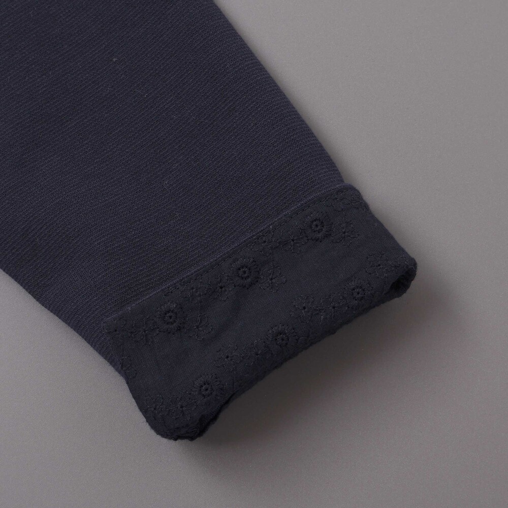 リップルポンチノーカラージャケット(110~130cm) ホワイト 110cm