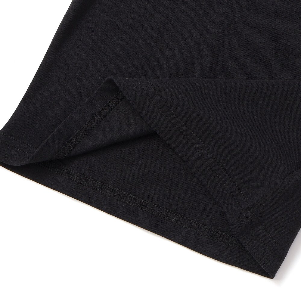 スキンケアスムースハイネック長袖Tシャツ(90~150cm) ブラック 90cm