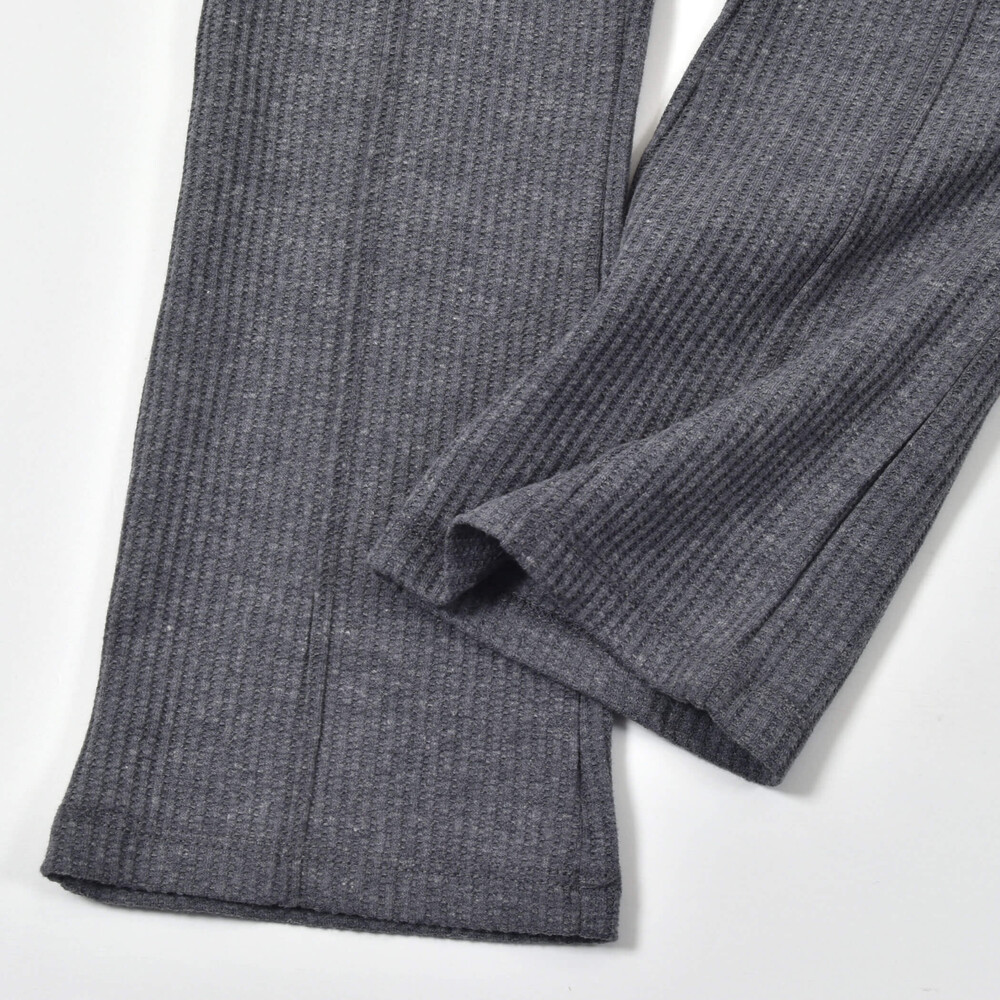 【限定商品】リブニット風セットアップ(95~150cm)【LIMITED EDITION】 グレー 95cm