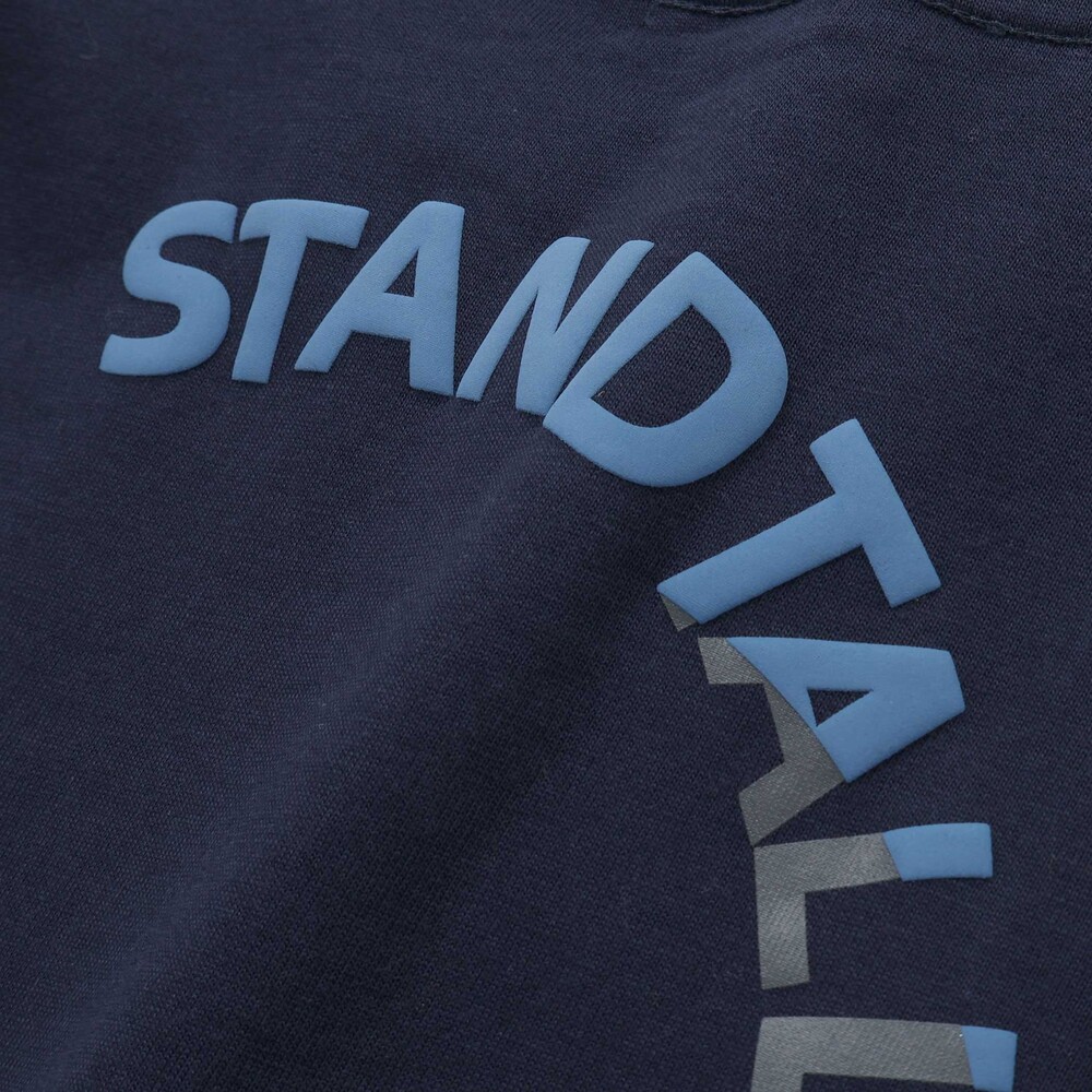 【限定商品】天竺プリントラウンドロゴロングTシャツ(95~160cm) ネイビー 95cm