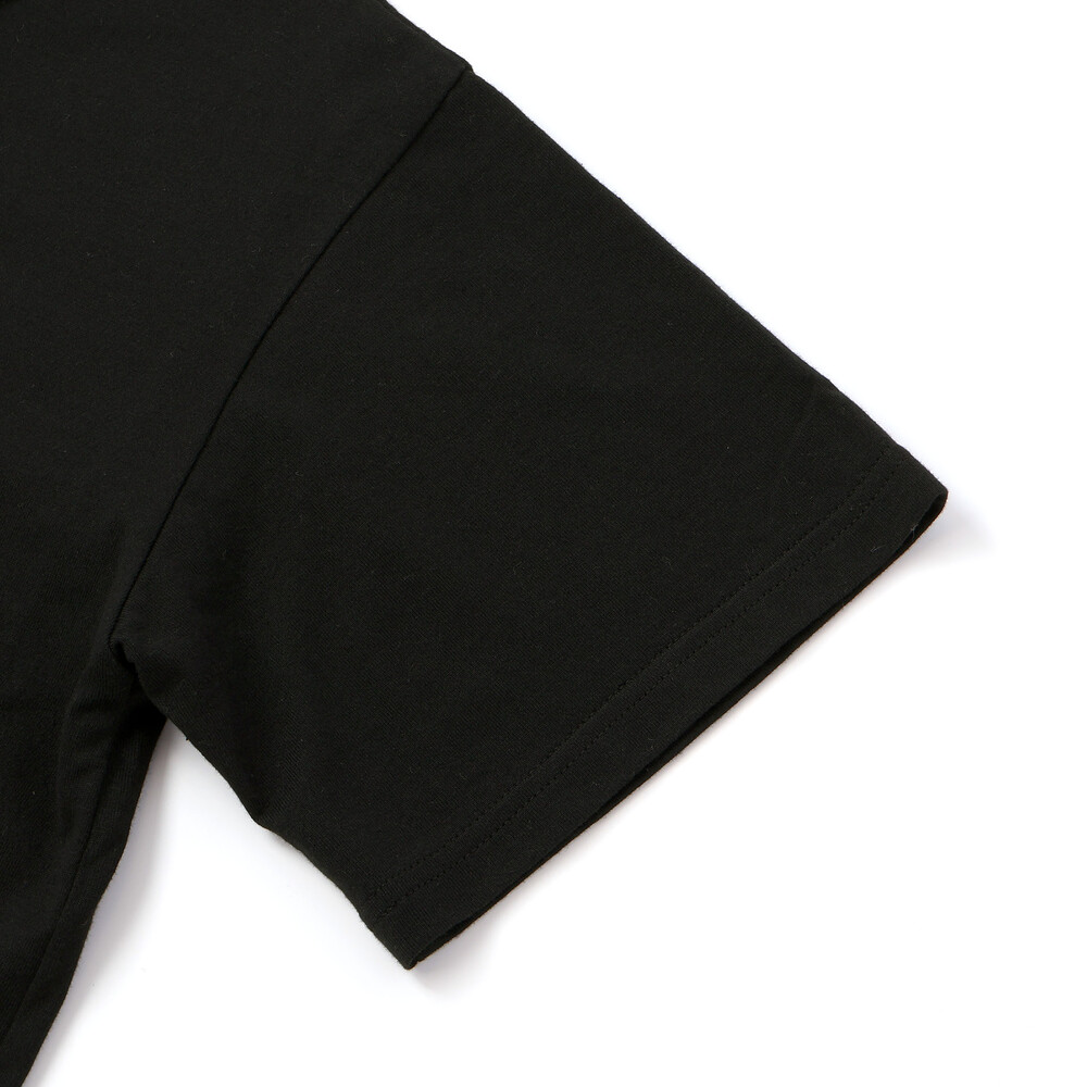 ヒョウ柄ハーフジップTシャツ(130~160cm) ブラック 130cm